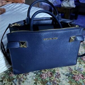 Navy Blue Michael Kors Purse